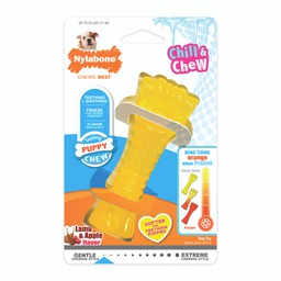 [10091574] NYLABONE PUPPY CHEW FREEZER BONE LAMB/APPLE REGULAR