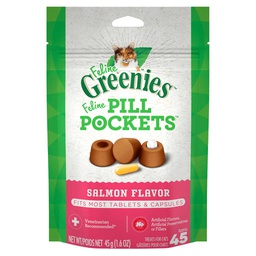 [10091650] GREENIES FELINE PILL POCKET SALMON 1.6OZ