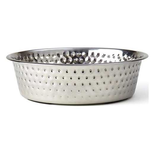 [10091674] PETRAGEOUS CRETE HAMMERED STAINLESS BOWL 9" 2.32QT