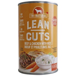 [10091774] DV - TRI-NATURAL DOG LEAN CUTS BEEF &amp; CHICKEN W/ RICE 400G