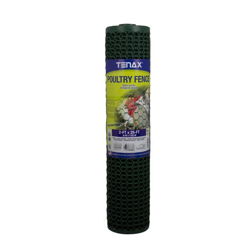 [10091902] TENAX POULTRY FENCE 3X25' GREEN