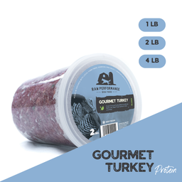 [10091962] RAW PERFORMANCE GOURMET TURKEY BLEND 5% VEG 1LB