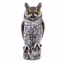 [10092576] DALEN GREAT HORNED OWL SCARECROW 16&quot; HAND PAINTED