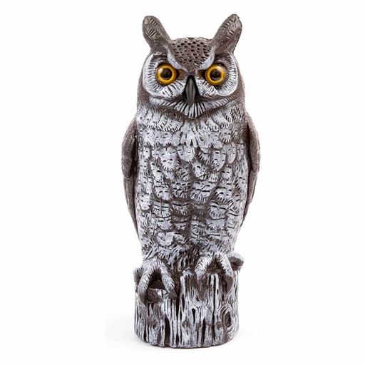 [10092576] DALEN GREAT HORNED OWL SCARECROW 16" HAND PAINTED DECOY
