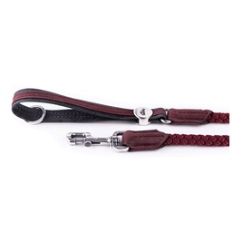 [10092980] MY FAMILY LONDON ROPE LEASH FAUX LEATHER PR &amp; BLK L