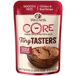 [10093190] WELLNESS CORE TINY TASTERS CHICKEN &amp; BEEF 1.75OZ