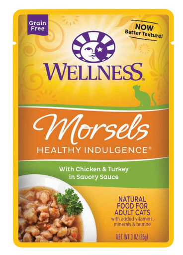 [10093206] WELLNESS HEALTHY INDULGENCE MORSELS CHICKEN & TURKEY 3OZ