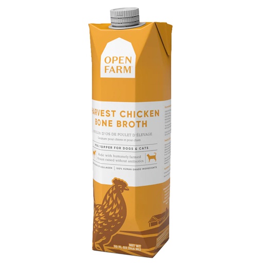 [10093230] OPEN FARM HARVEST CHICKEN BONE BROTH FOR DOGS & CATS 32OZ