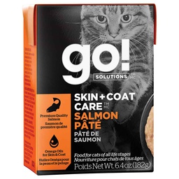 [10093340] GO CAT SKIN AND COAT SALMON PATE 6.4OZ