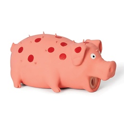 [10093620] BUD'Z LATEX SQUEAKER SPOTTED PIG PINK