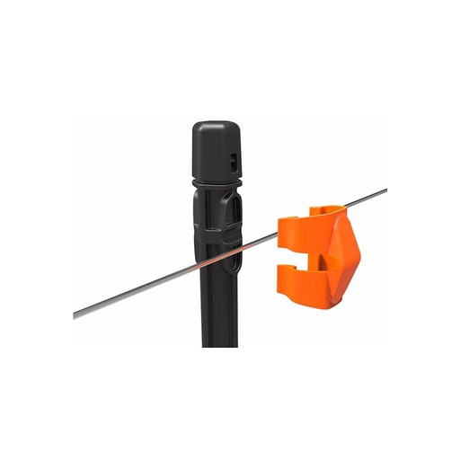 [10093982] GALLAGHER INSULATED LINE POST CLIPS ORANGE 20PK