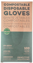 [10094798] PAWSITIVE SOLUTIONS BPI-CERTIFIED COMPOSTABLE GLOVES (100PK)