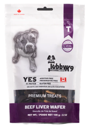 [10095054] TUBBY K9 DEHYDRATED BEEF LIVER WAFER 100G