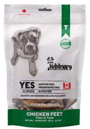[10095066] TUBBY K9 DEHYDRATED CHICKEN FEET 125G
