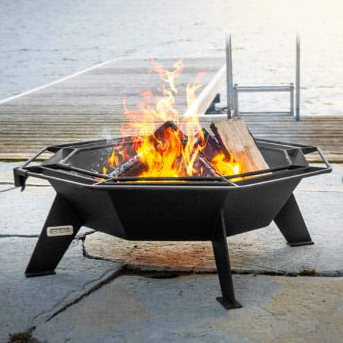 [10095748] IRON EMBERS OCTAGONAL COTTAGER FIRE PIT 3'