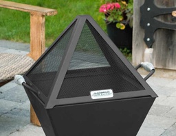 [10096244] IRON EMBERS 24&quot; CUBE STAINLESS SPARK SCREEN WITH SMALL DOOR