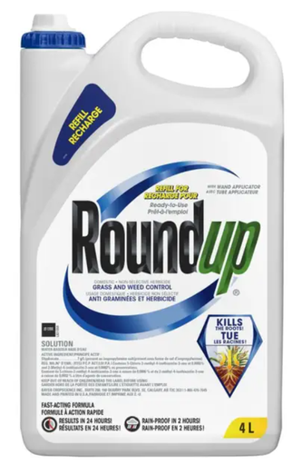 [10096314] ROUNDUP GRASS & WEED CONTROL RTU 4L REFILL