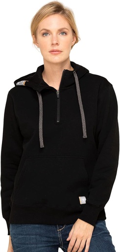 [10097714] ARIAT WOMENS REBAR 1/2 ZIP HOODIE SKILL SET BLK XL