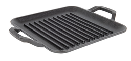 [10101590] LODGE CHEF COLLECTION SQUARE CAST IRON GRILL PAN 11&quot; BLACK