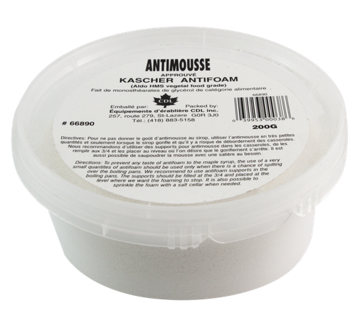 [10110046] MAPLE SYRUP DEFOAMER 200G (KOSHER)