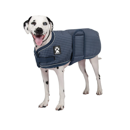 [10143706] SHEDROW EXPEDITION DOG COAT CINDER HOUNDSTOOTH (L)