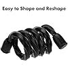 [10145316] TRIALBLAZER SILICONE TWIST TIES 6 & 12" BLACK 6PC