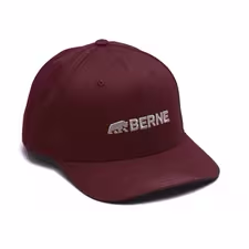 [10145772] BERNE HORIZONTAL LOGO MESH BACK CAP MAROON (OS)
