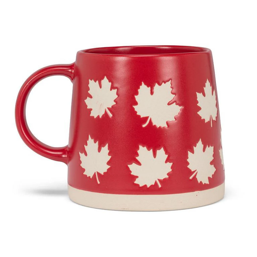 [10147668] ABBOTT WIDE BASE MUG W/MAPLE LEAFS 14OZ