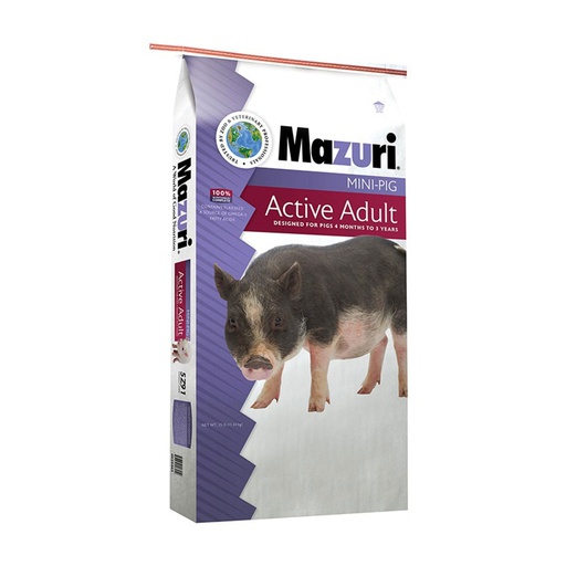 [10000632] MAZURI MINI PIG ADULT/ACTIVE (11.3KG)