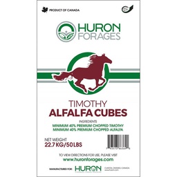 [05-223] HURON TIMOTHY-ALFALFA HAY CUBES 22.7KG  40/40 MIX
