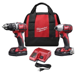 [192-159338] DMB - MILWAUKEE 2-TOOL COMBO KIT - COMPACT DRILL/IMPACT DRIVER