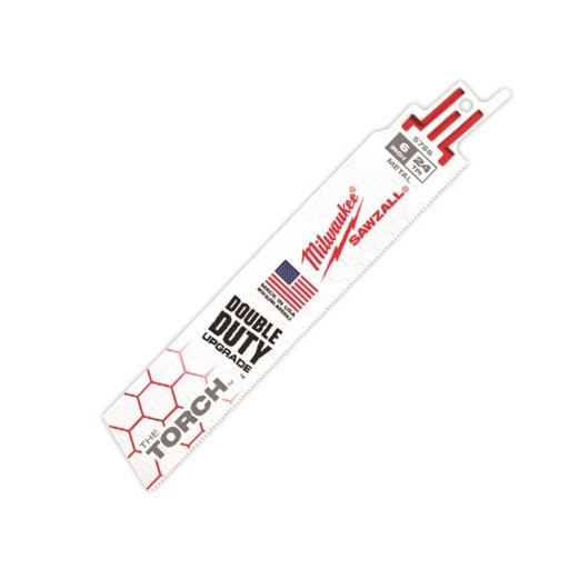 [10001220] MILWAUKEE RECIP. SAW BLADE,  1"W X 6"L, 24TPI