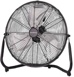 [10002282] POWERZONE FLOOR FAN 3-SPEED BLK 20&quot;DIA