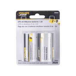 [10002284] POWERZONE D BATTERY ALKALINE 1.5V (2PK)