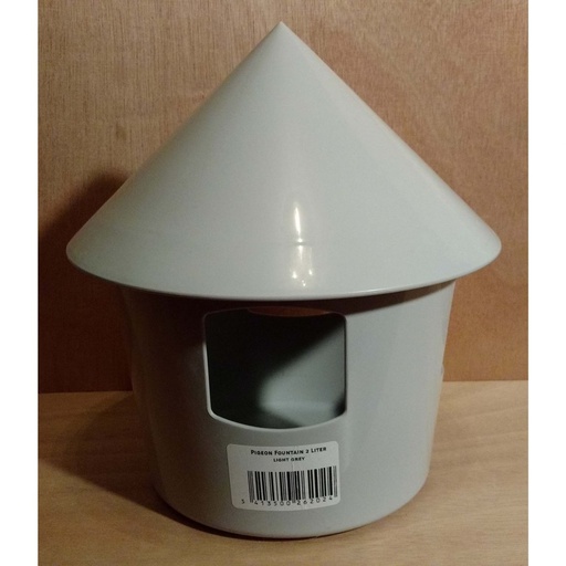 [10004296] BADEN PIGEON WATERER 4 HOLE GRAY 2L