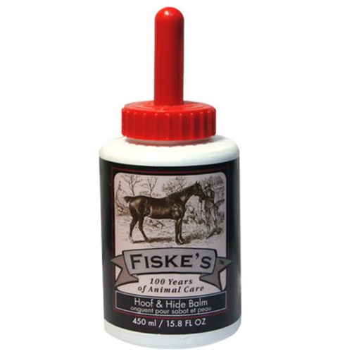 [10007786] FISKE'S HOOF & HIDE BALM W/ BRUSH 450ML