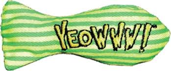 [10014306] YEOWWW CATNIP STINKIES GREEN STRIPES