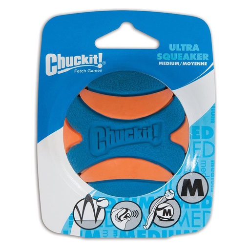 [10015700] CHUCKIT ULTRA SQUEAKER BALL MEDIUM (1PK)