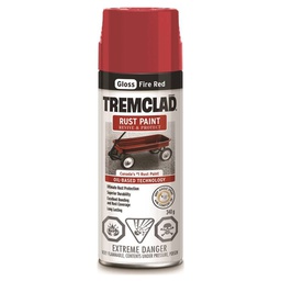 [192-000212] RUSTOLEUM TREMCLAD RUST SPRAY PAINT GLOSS FIRE RED 340G