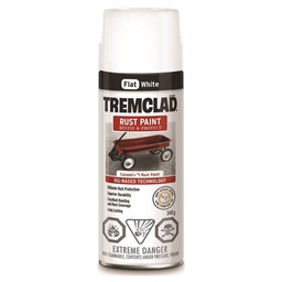 [10017218] RUSTOLEUM TREMCLAD RUST SPRAY PAINT FLAT WHITE 340G