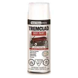 [10017232] RUSTOLEUM TREMCLAD RUST SPRAY PAINT SEMI GLOSS WHITE 340G