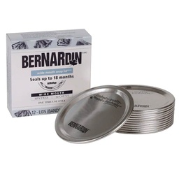 [192-013029] BERNARDIN SNAP LID WIDE MOUTH LIDS ONLY (12PK)