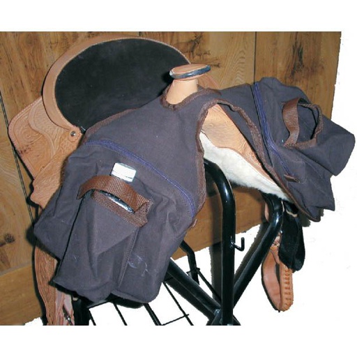 [10025196] GER-RYAN CANVAS SADDLE HORN BAG W/ OUTER POCKETS