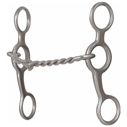 [10025976] DMB - 5&quot; RING GAG TWISTED WIRE SNAFFLE BIT