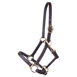 [10027554] BROMONT LEATHER HALTER YEARLING/SHETLAND