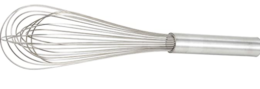 [10028328] WINCO MILK WHISK STAINLESS HANDLE 16