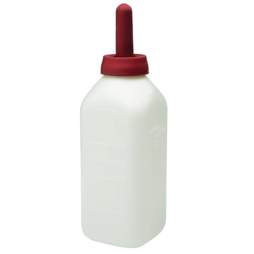 [10028524] MILLER CALF BOTTLE SCREW ON NIPPLE 2QT COMPLETE