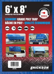 [10028608] ERICKSON ALL-PURPOSE TARP 6X8' POLY BLUE