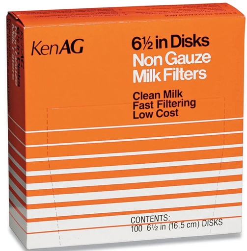 [10029134] KENAG MILK FILTER DISCS 6.5" (100PK)