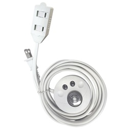 [10033866] DMB - POWERZONE EXTENSION CORD W/ SWITCH - WHITE (9')